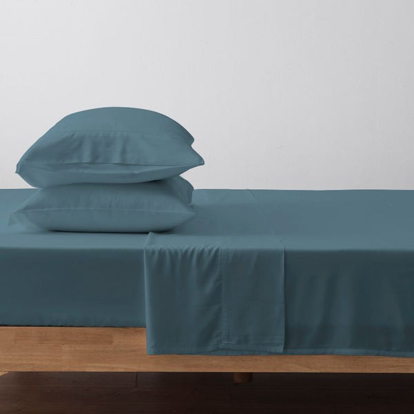 100% Bamboo Lyocell Bed Sheet Set - Dusty Blue
