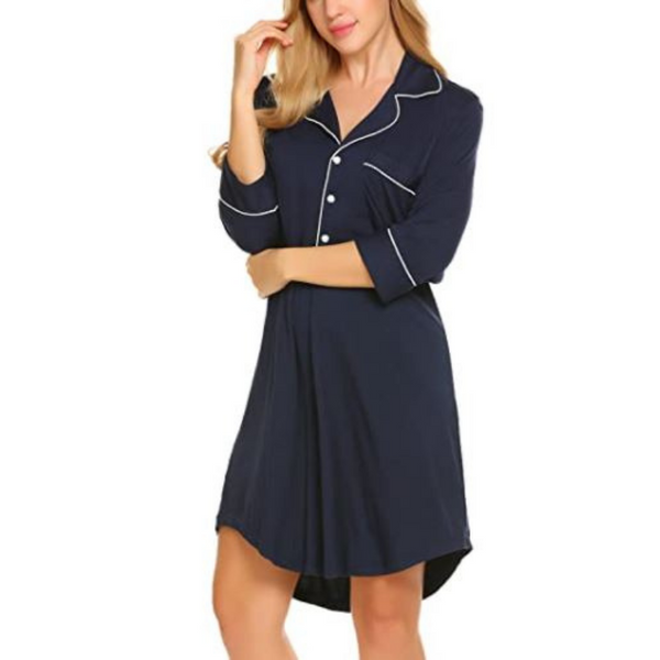 Bamboo Women’s 3/4-Sleeve Nightshirt