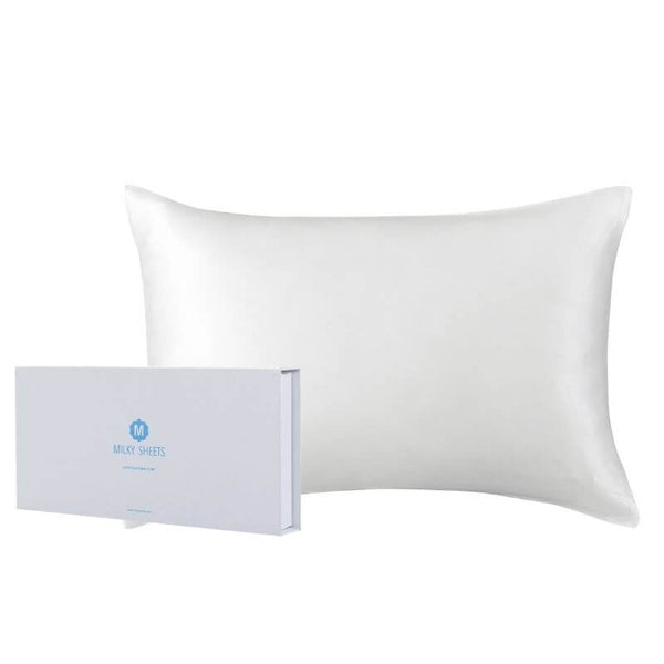 Pure Silk Pillowcase - Milky White